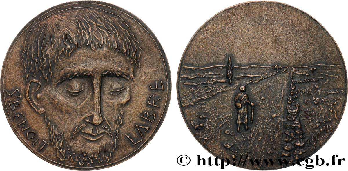 MÉDAILLES RELIGIEUSES Médaille, Saint Benoît-Joseph Labre, Exemplaire Éditeur AU