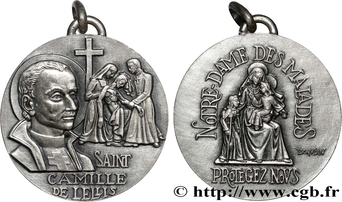 MÉDAILLES RELIGIEUSES Médaille, Saint Camille de Leilis SUP
