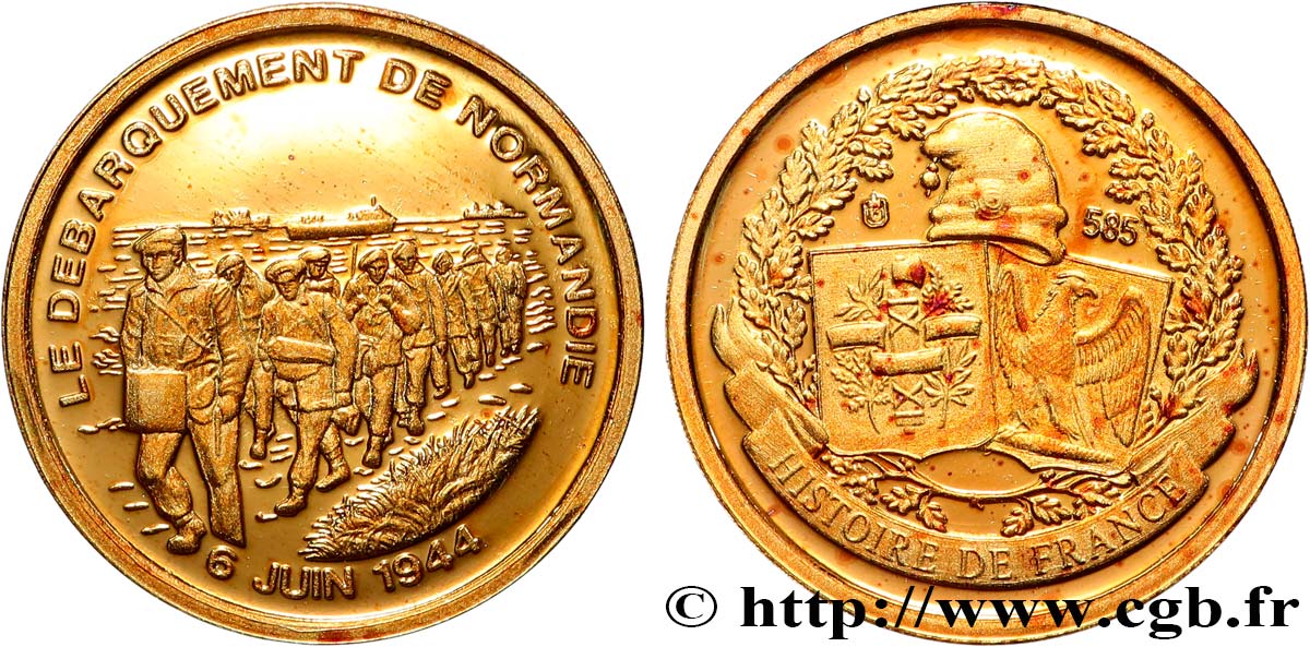 HISTOIRE DE FRANCE Médaille, Débarquement de Normandie SPL