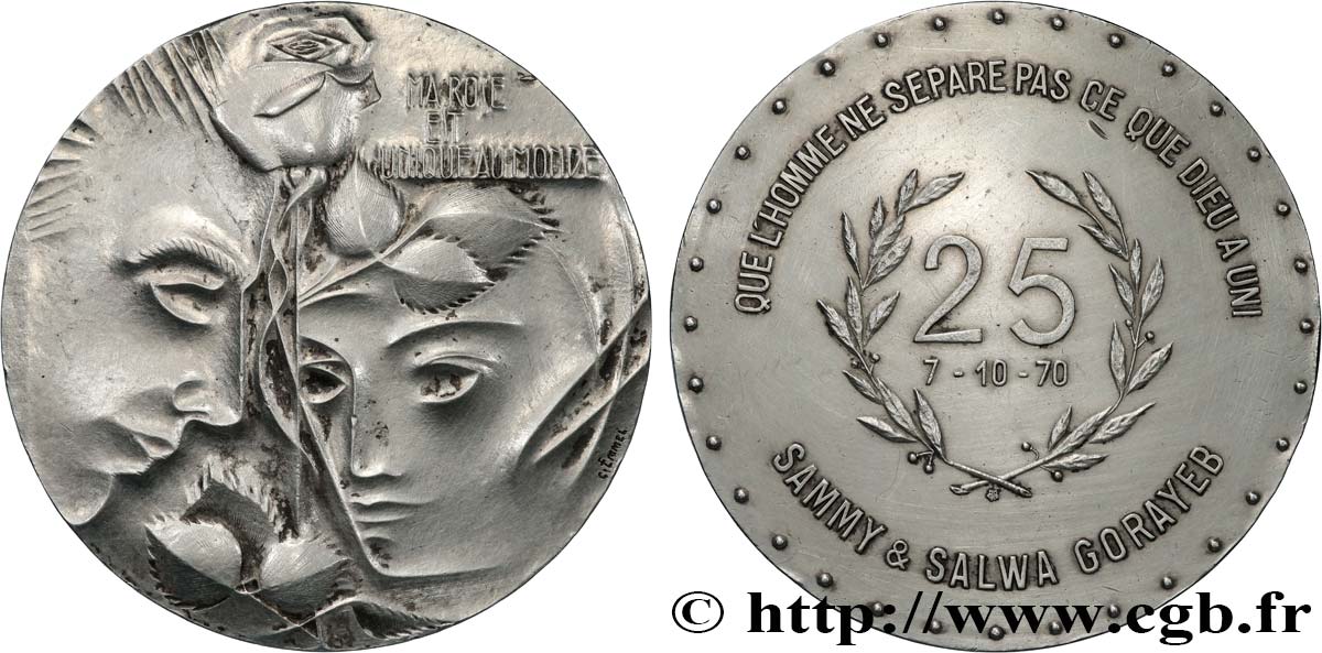 LOVE AND MARRIAGE Médaille, Noces d’argent AU