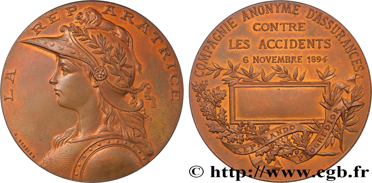 ASSURANCES Médaille, La réparatrice AU