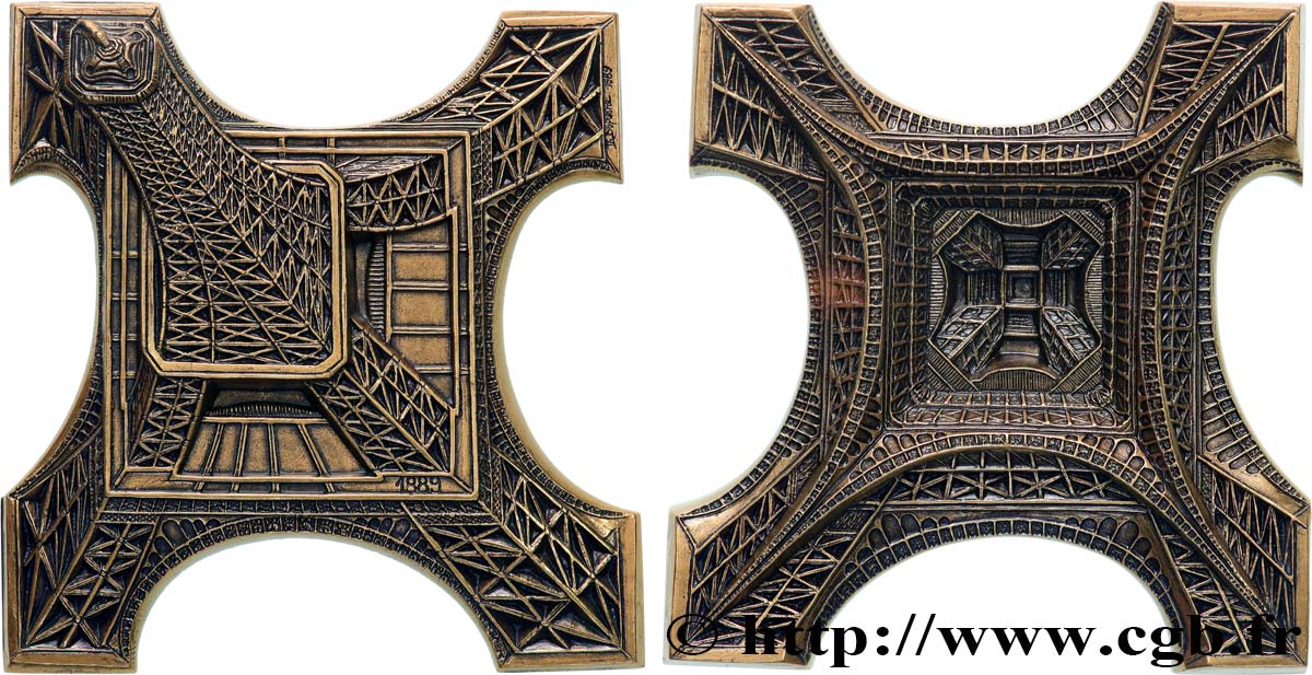 CINQUIÈME RÉPUBLIQUE Médaille, Tour Eiffel par Thérèse Dufresne SUP