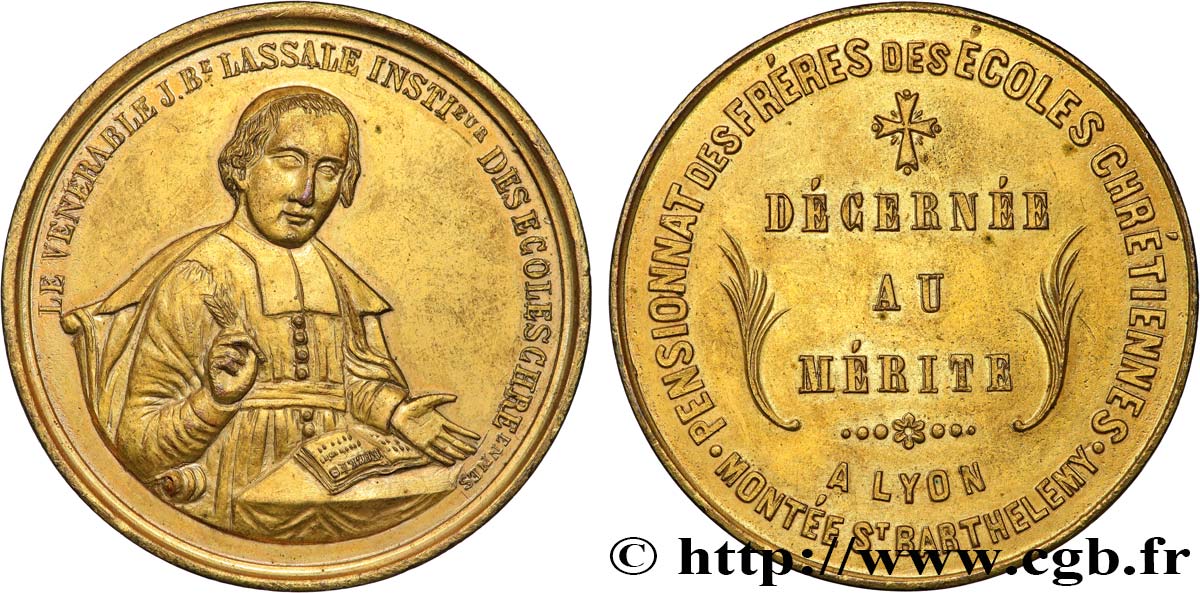 III REPUBLIC Médaille de mérite, Pensionnat des frères des écoles chrétiennes AU