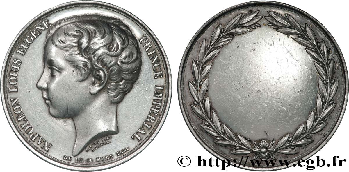 SECOND EMPIRE Médaille du prince impérial, Récompense TTB+