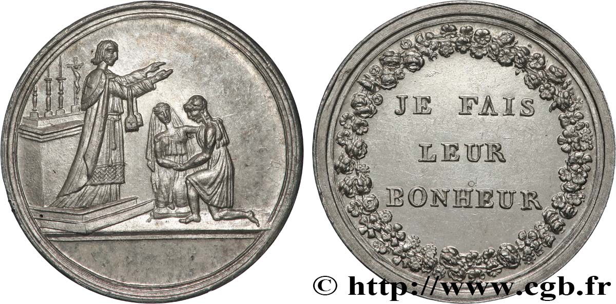 AMOUR ET MARIAGE Médaille de mariage, Je fais leur bonheur SUP