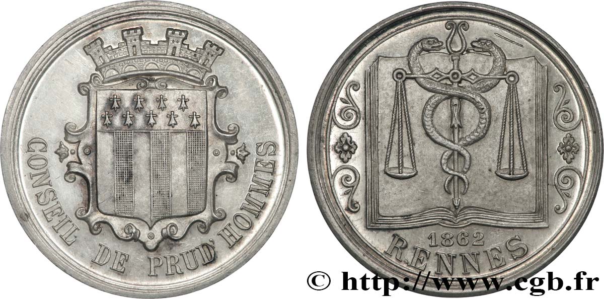 SEGUNDO IMPERIO FRANCES Médaille, Conseil de prud’hommes EBC