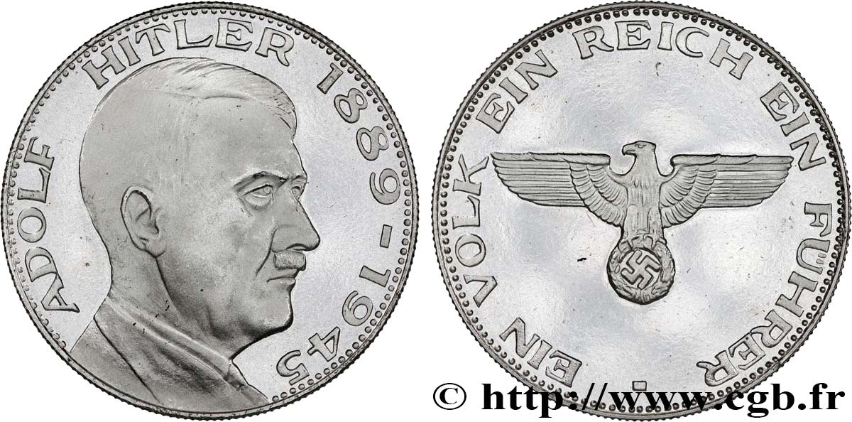 GERMANIA Médaille commémorative, Adolf Hitler SPL+