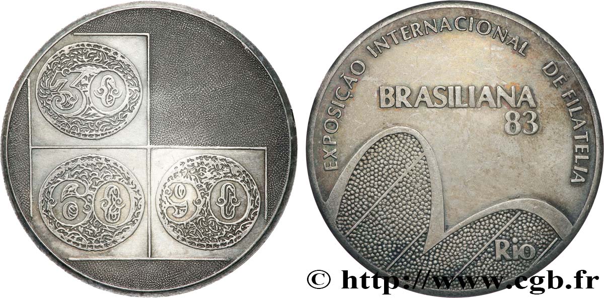BRAZIL Médaille, Brasiliana 83 AU