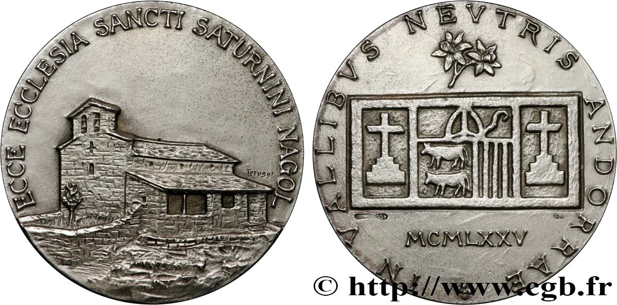 ANDORRA (PRINCIPALITY) Médaille, Saint-Saturnin de Nagol AU