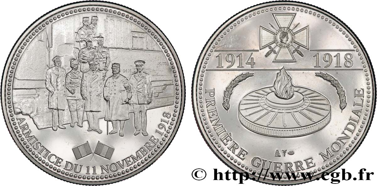 CINQUIÈME RÉPUBLIQUE Médaille commémorative, Armistice du 11 novembre 1918 SUP