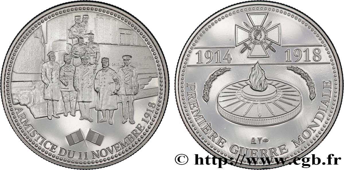 QUINTA REPUBLICA FRANCESA Médaille commémorative, Armistice du 11 novembre 1918 SC