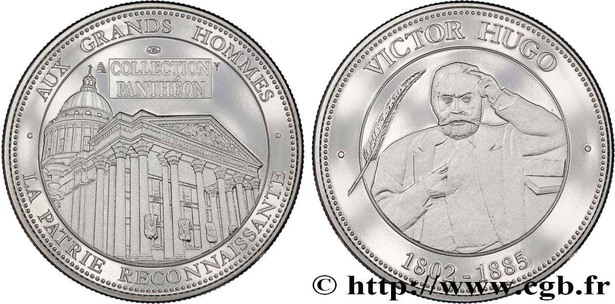 COLLECTION PANTHÉON - AUX GRANDS HOMMES Médaille, Victor Hugo fST