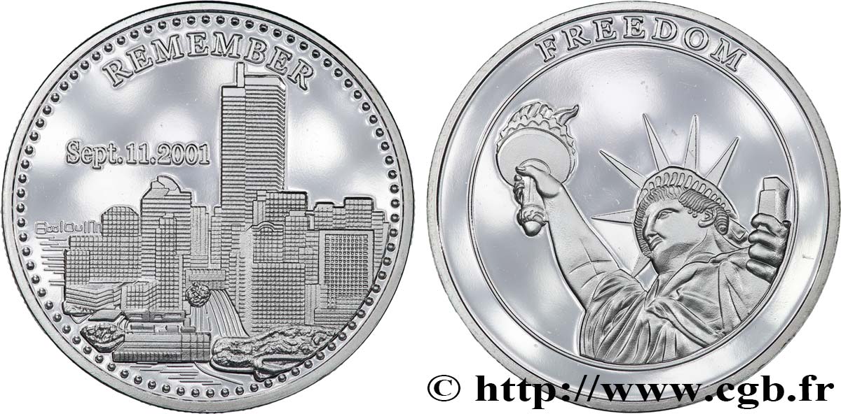 UNITED STATES OF AMERICA Médaille, Hommage aux attentats du 11 septembre MS