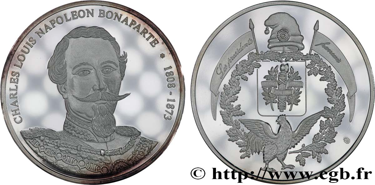 DEUXIÈME RÉPUBLIQUE Médaille, Charles Louis Napoléon Bonaparte