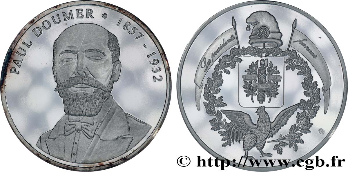 TROISIÈME RÉPUBLIQUE Médaille, Paul Doumer, président de la République SUP