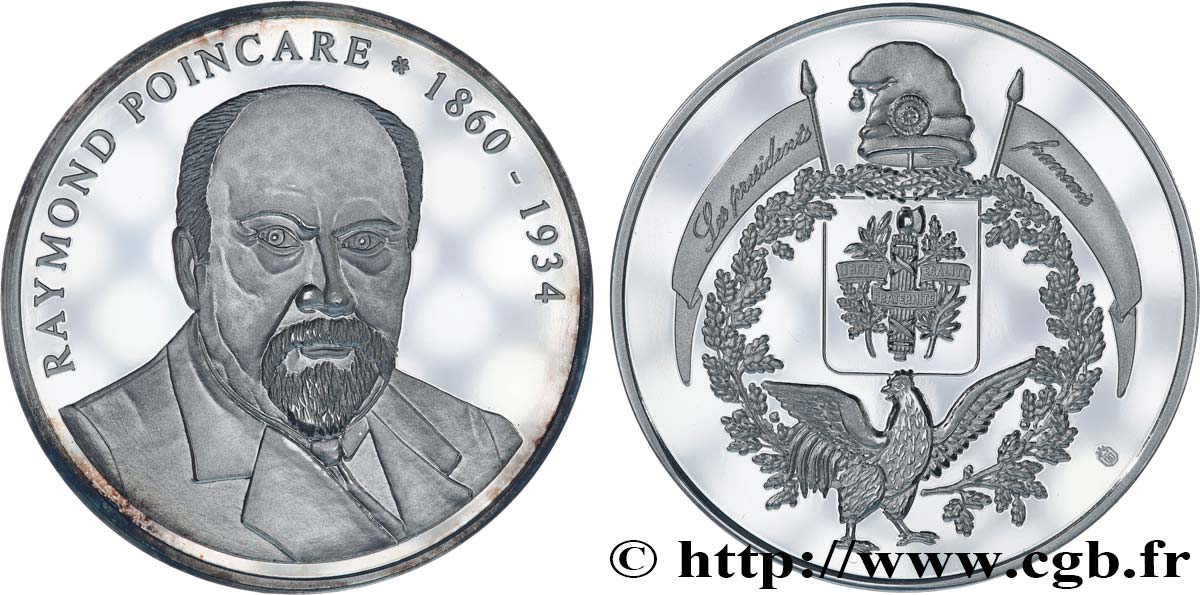 TERZA REPUBBLICA FRANCESE Médaille, Raymond Poincaré, président de la République SPL