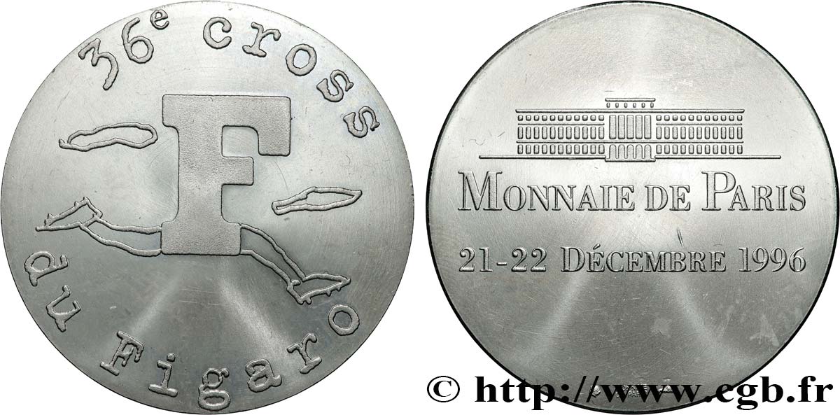 CINQUIÈME RÉPUBLIQUE Médaille, 36e cross du Figaro SUP/TTB+