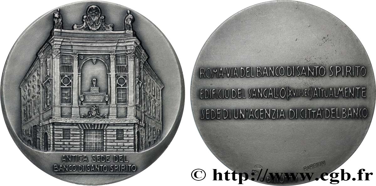 ITALIEN Médaille, Palais du Banco di Santo Spirito VZ