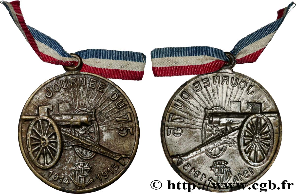 TROISIÈME RÉPUBLIQUE Médaille, Journée du 75 TTB