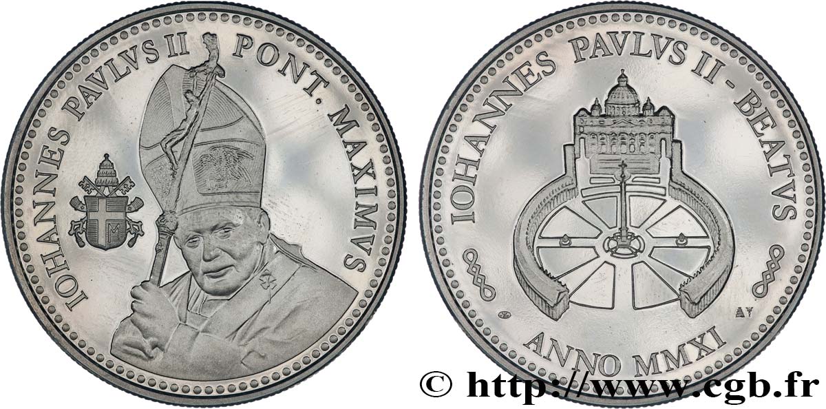 VATICAN ET ÉTATS PONTIFICAUX Médaille, Béatification de Jean-Paul II SPL