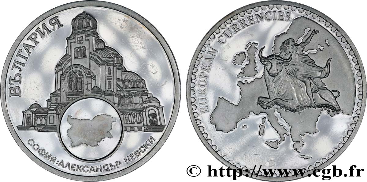 EUROPA Médaille, European Currencies, Bulgarie AU