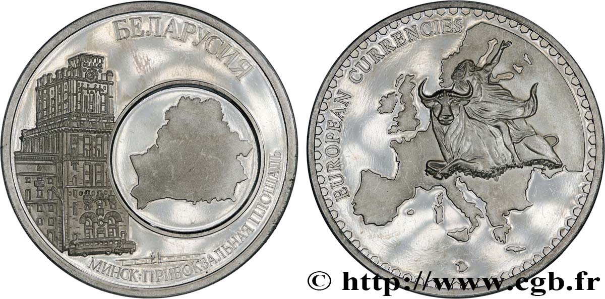 EUROPE Médaille, European Currencies, Bielorussie SUP
