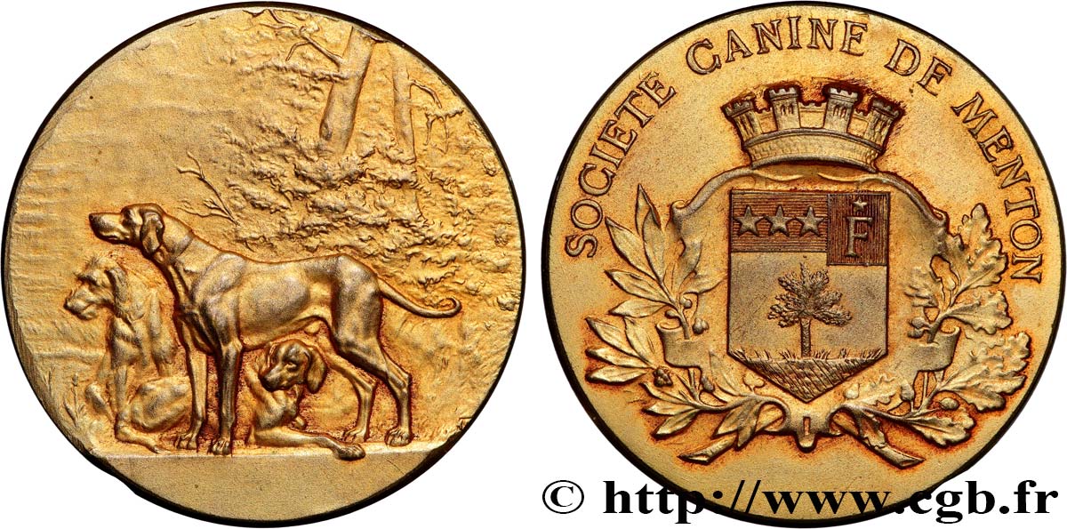 Médaille Ancienne Société Canine Midi Côte D’Azur – Monnaie De Paris