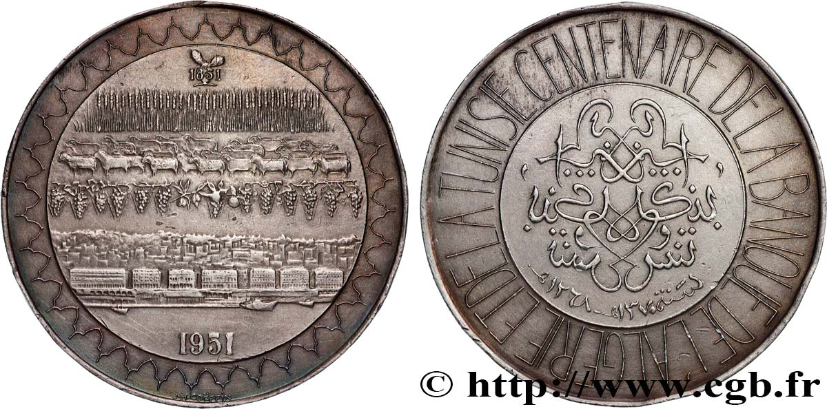 BANQUES - ÉTABLISSEMENTS DE CRÉDIT Médaille, Centenaire de la Banque TTB+