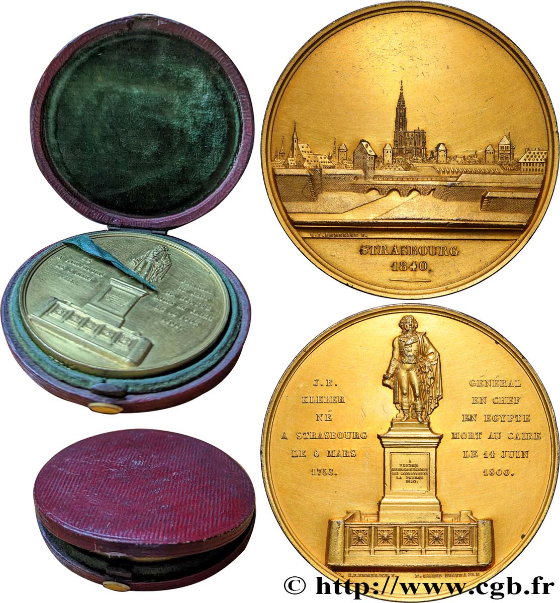 LOUIS-PHILIPPE Ier Médaille, Statue du général Kléber SUP