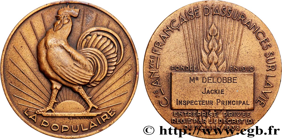 INSURANCES Médaille, La Populaire XF