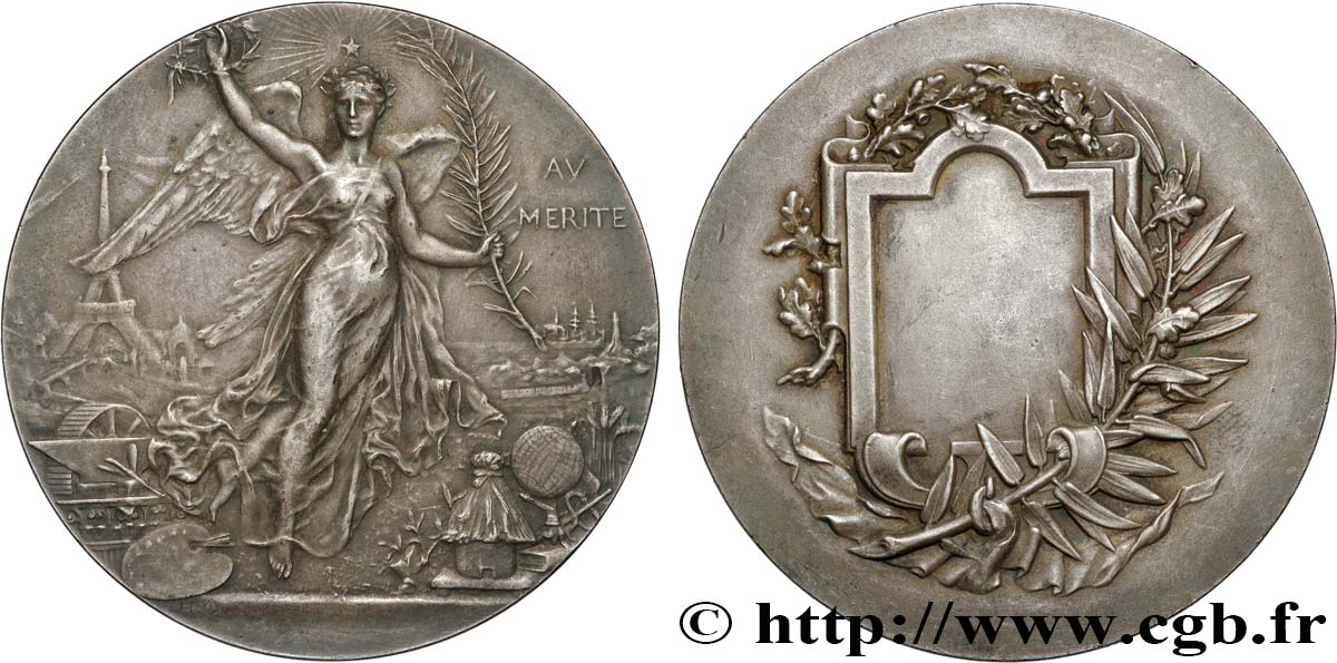 III REPUBLIC Médaille, Au mérite AU