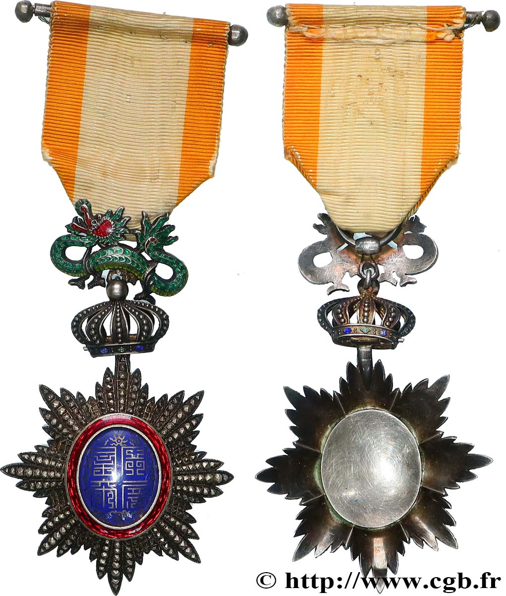 VIET NAM - ANNAM - THANH THAI  Médaille, Ordre du Dragon d Annam, Chevalier TTB+