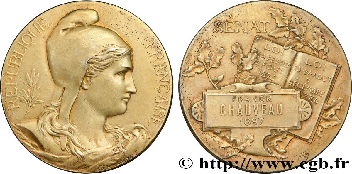 DRITTE FRANZOSISCHE REPUBLIK Médaille, Sénat fVZ