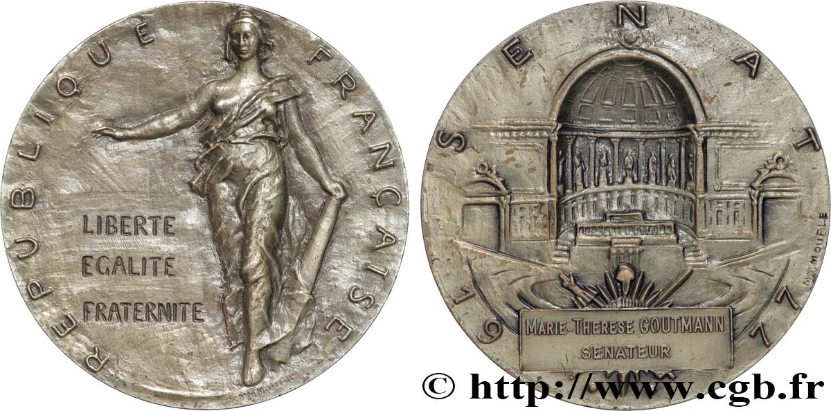 QUINTA REPUBBLICA FRANCESE Médaille, Sénat SPL