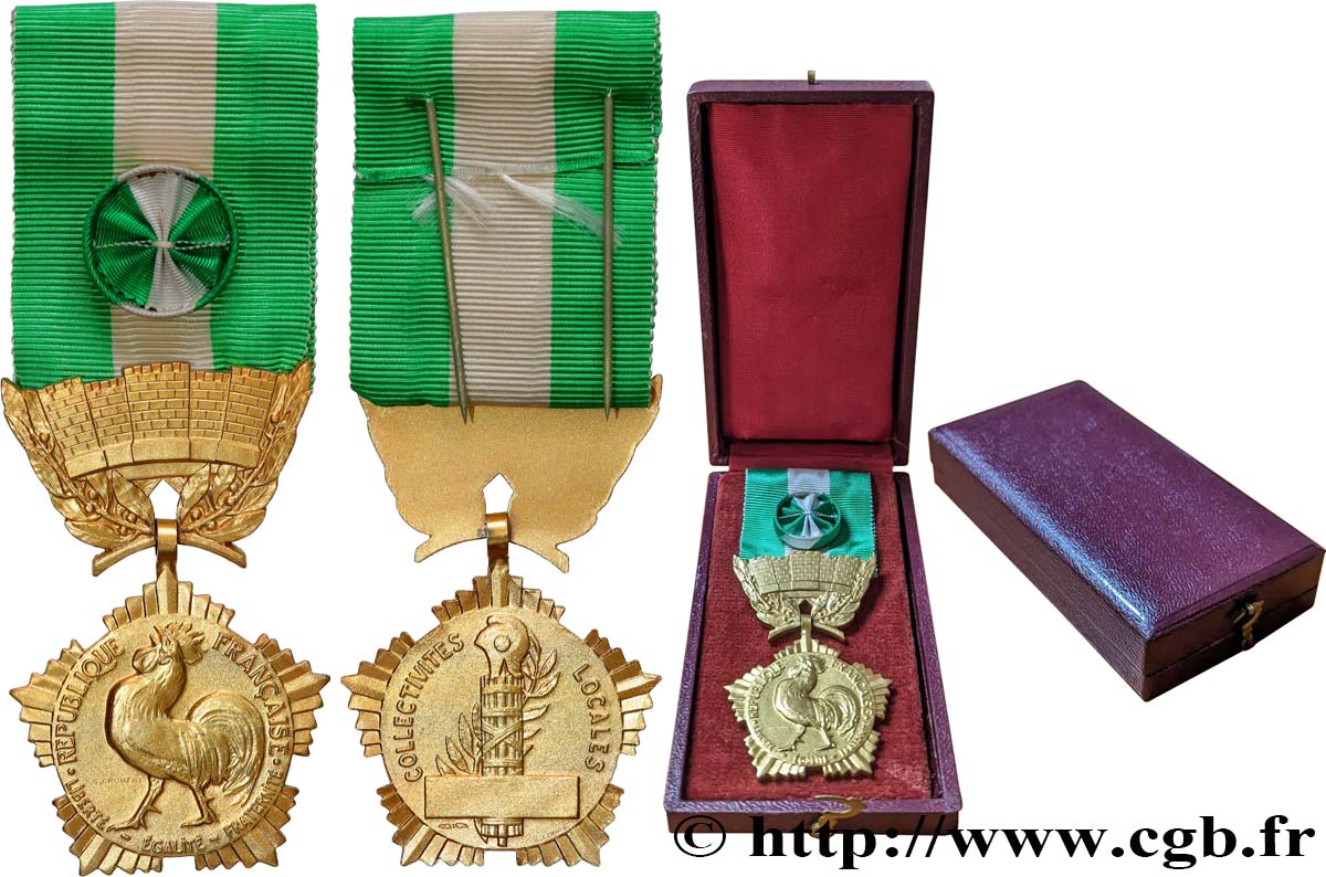 V REPUBLIC Médaille, Collectivités locales AU