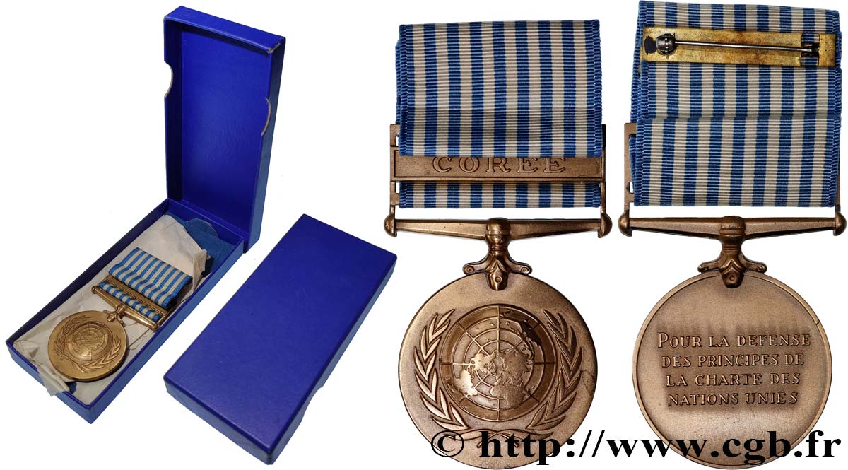 QUINTA REPUBLICA FRANCESA Médaille, Défense des principes de la charte des Nations-Unies MBC+