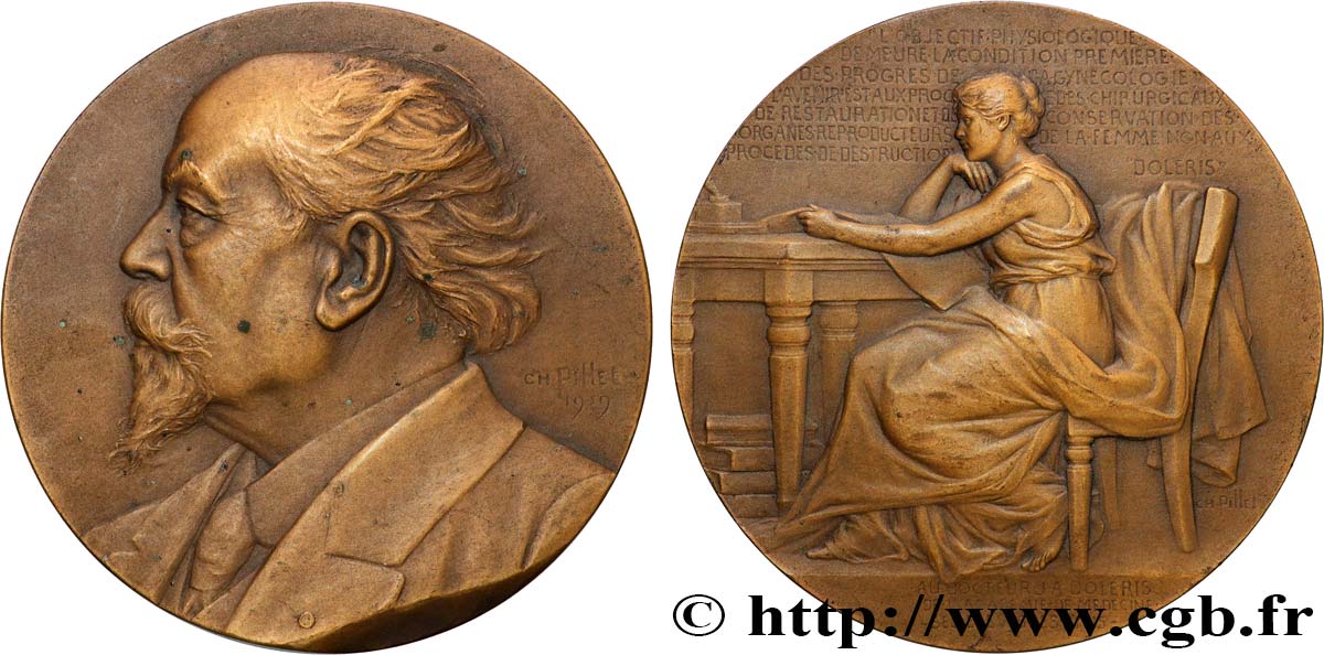 TROISIÈME RÉPUBLIQUE Médaille, Docteur J. A. Doloris TTB+