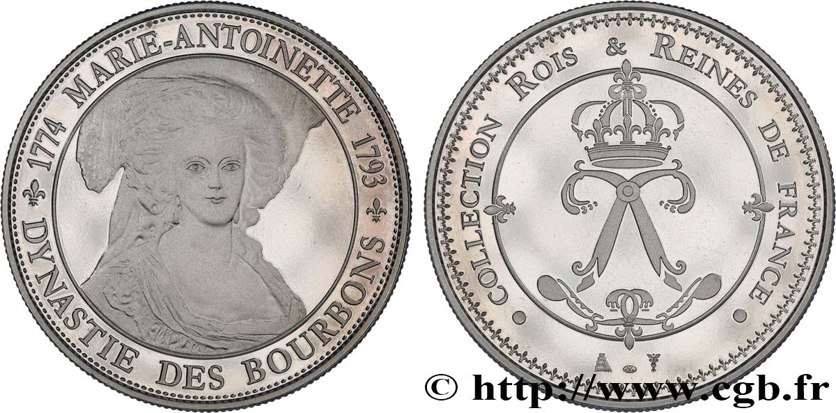 COLLECTION ROIS & REINES DE FRANCE Médaille, Marie-Antoinette SPL