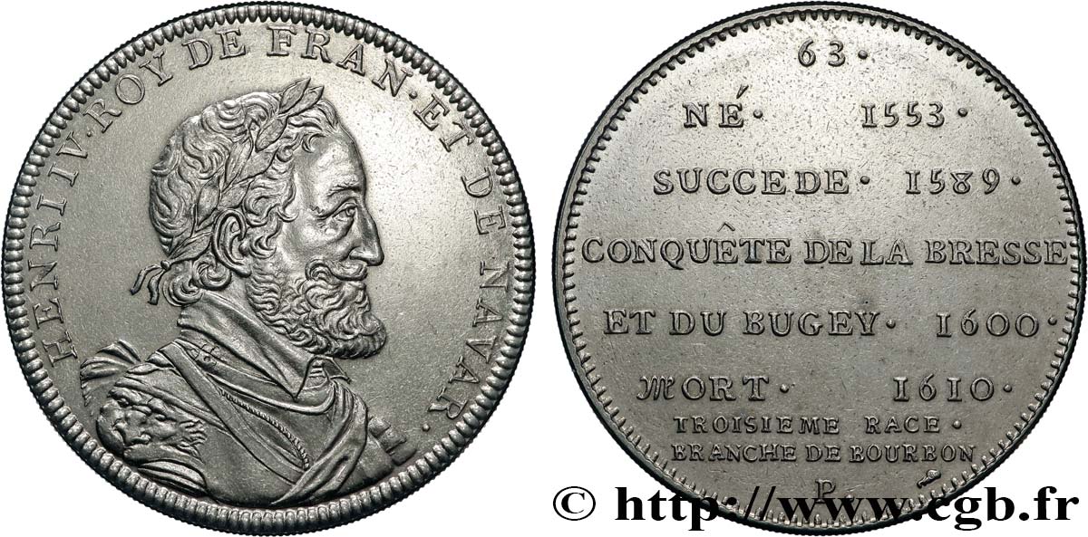 SÉRIE MÉTALLIQUE DES ROIS DE FRANCE Médaille, Henri IV VZ
