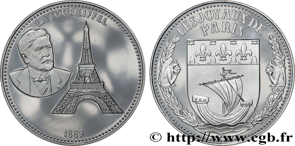 MÉDAILLES TOURISTIQUES Médaille, Tour Eiffel, Paris SPL