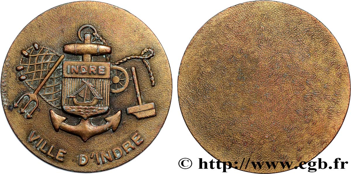 VILLES ET MAIRIES Médaille, Ville d’Indre TTB+