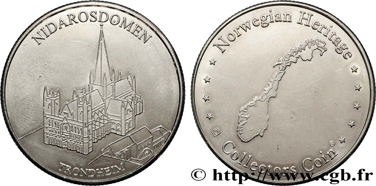 MÉDAILLES TOURISTIQUES Médaille touristique, Cathédrale de Nidaros TTB+
