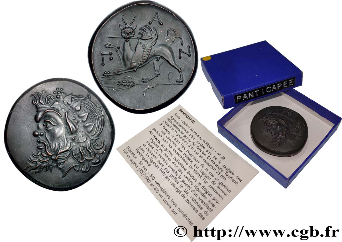 CHERSONÈSE TAURIQUE - PANTICAPÉE Médaille, Reproduction du Statère d’or de Chersonèse Taurique, n°212 SUP