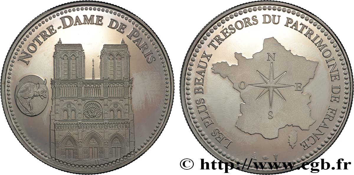 MONUMENTS ET HISTOIRE Médaille, Notre-Dame de Paris SUP