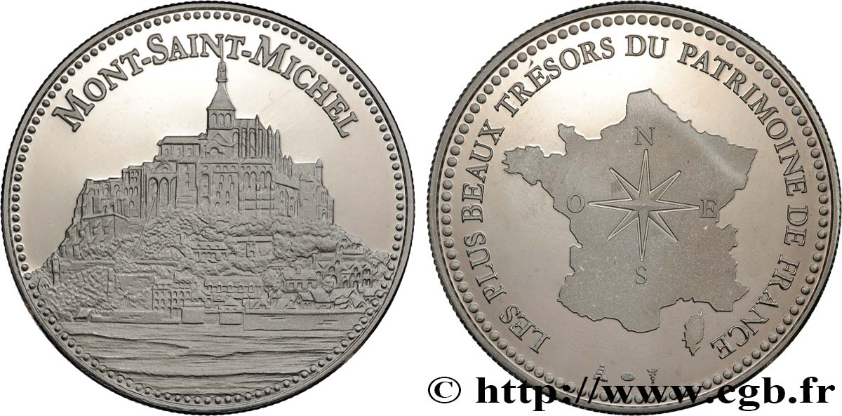 MONUMENTS ET HISTOIRE Médaille, Mont-Saint-Michel SUP
