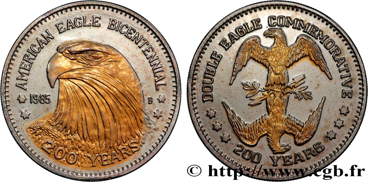 VEREINIGTE STAATEN VON AMERIKA Médaille, Aigle américain, 200e anniversaire fVZ