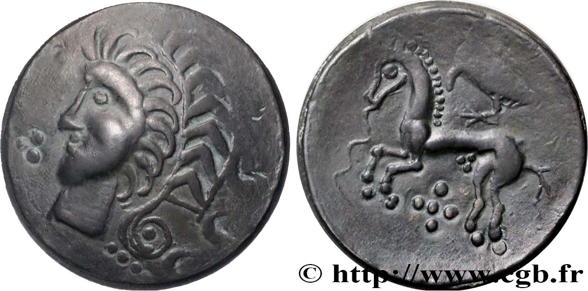 GALLIA BELGICA - LEUCI (Area of Toul) Médaille, Reproduction du Statère, type de Boviolles, n°196 AU