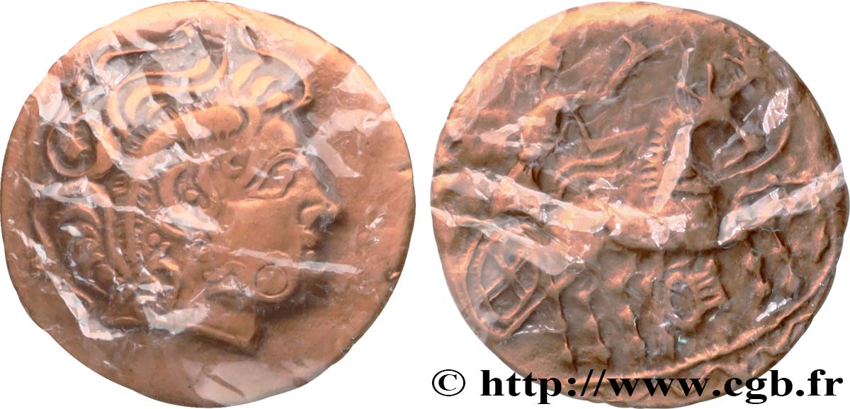 CENTRE-EST, INCERTAINES Médaille, Reproduction d’un statère dérivé de l’atelier de Lysimaque (type imitations de philippe), n°166 SUP
