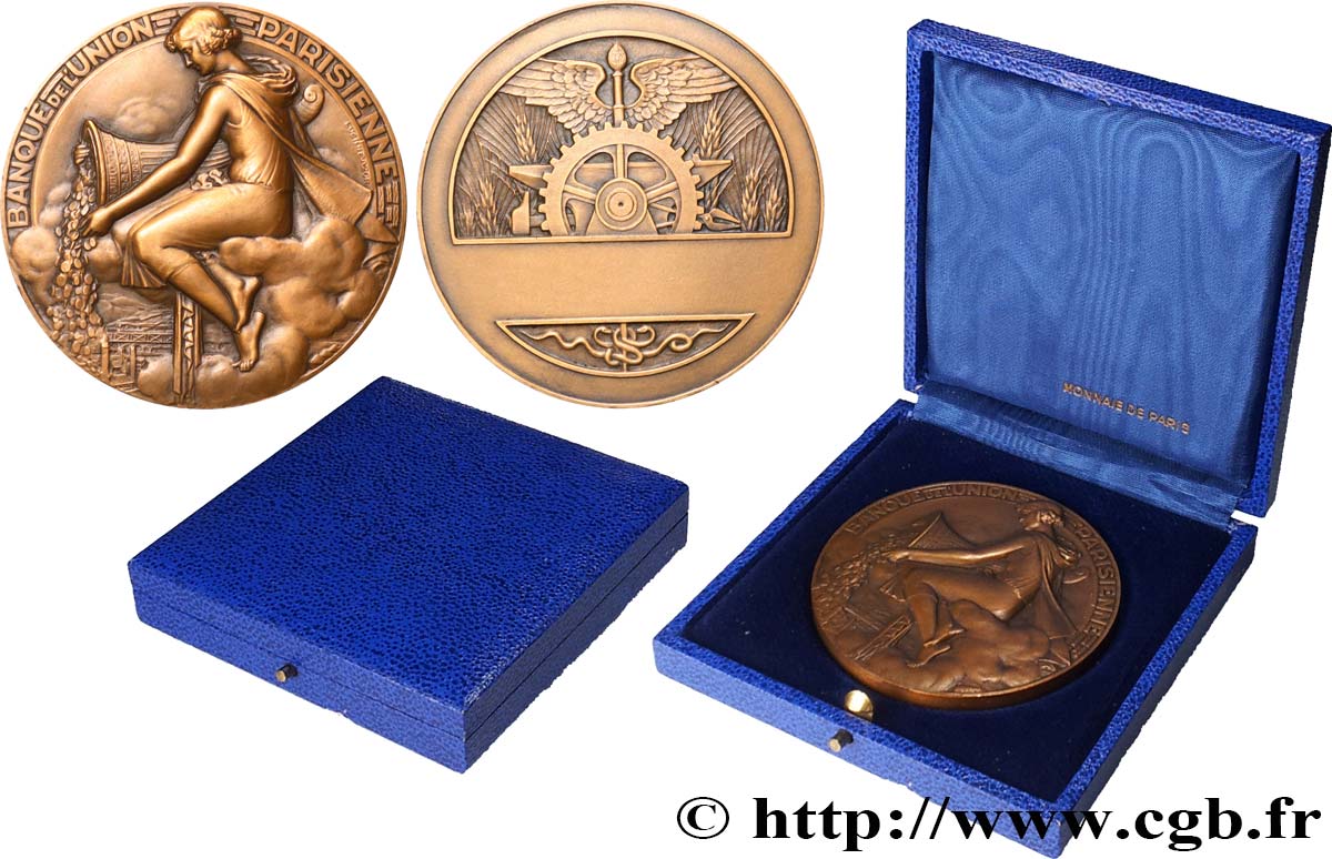 BANKS - CRÉDIT INSTITUTIONS Médaille, Banque de l’Union parisienne AU