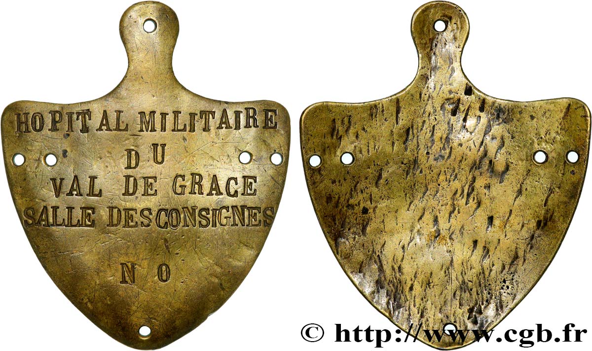 ASSOCIATIONS PROFESSIONNELLES - SYNDICATS Médaille, Hôpital militaire du Val de Grâce, Salle des consignes TTB